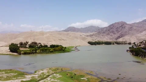 The Kabul River Flowing Through Surobi District Video stock 274868271