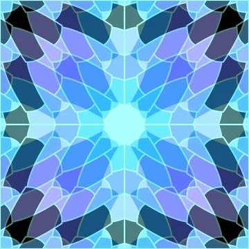 Kachel in Blau seamless pattern with blue tile Copyright: xZoonar.com/ange... Stock Photos