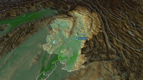 Kachin - state of Myanmar. Physical Stock Footage 115266746