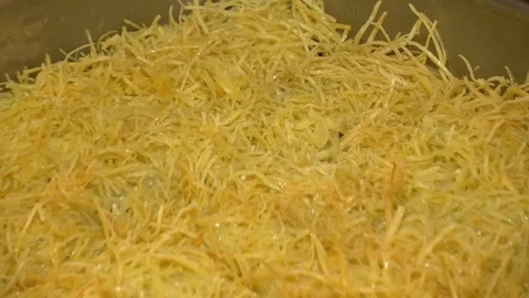 Kadaif pear - Middle Eastern Pastry Stock Footage 90236882