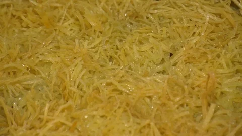 Kadaif pear - Middle Eastern Pastry Stock Footage 90237166