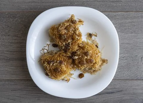 Kadaif on a tray Stock Photos