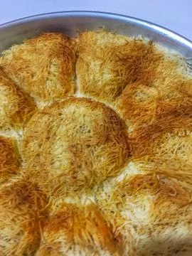 Kadayif dessert background unit isolate Stock Photos