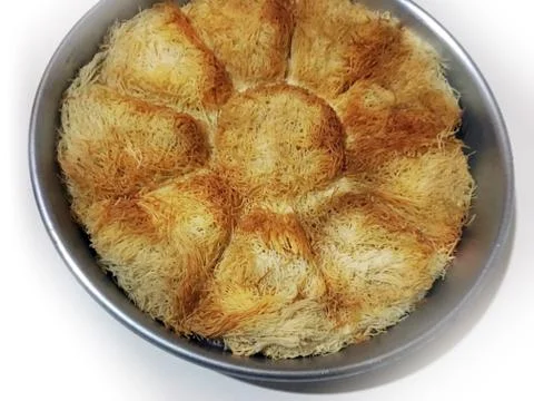 Kadayif dessert background unit isolate Stock Photos