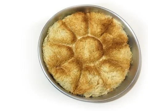 Kadayif dessert background unit isolate Stock Photos