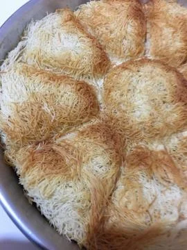 Kadayif dessert background unit isolate Stock-Fotos