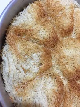 Kadayif dessert background unit isolate Stock Photos