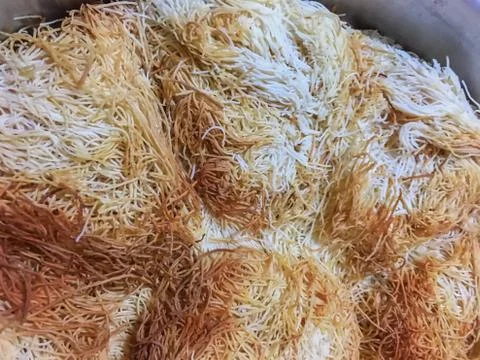 Kadayif dessert background unit isolate Stock Photos