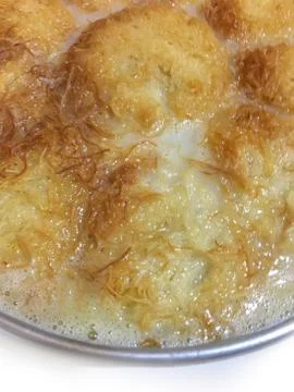 Kadayif dessert background unit isolate Stock Photos