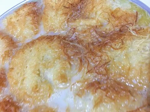 Kadayif dessert background unit isolate Stock Photos