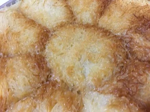 Kadayif dessert background unit isolate 스톡 사진