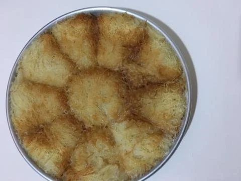 Kadayif dessert background unit isolate Stock Photos