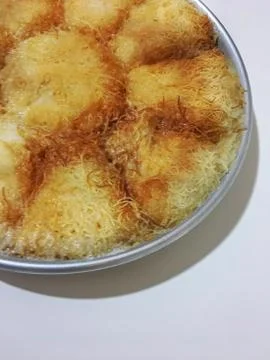 Kadayif dessert background unit isolate Stock Photos