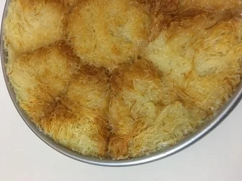 Kadayif dessert background unit isolate Stock Photos