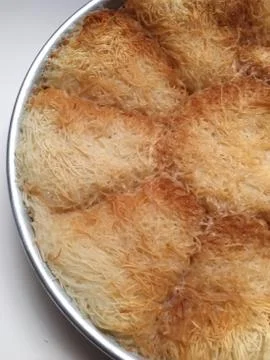 Kadayif dessert background unit isolate Stock Photos