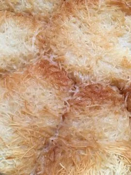 Kadayif dessert background unit isolate Stock Photos