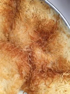 Kadayif dessert background unit isolate Stock Photos