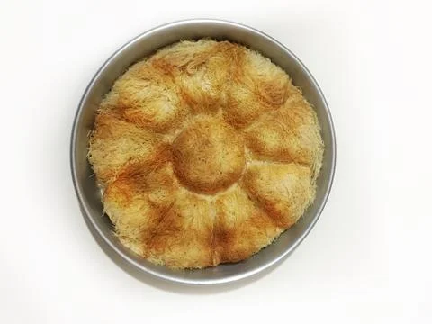 Kadayif dessert background unit isolate Stock Photos