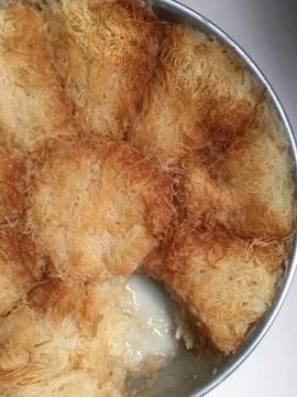 Kadayif dessert background unit isolate Stock Photos