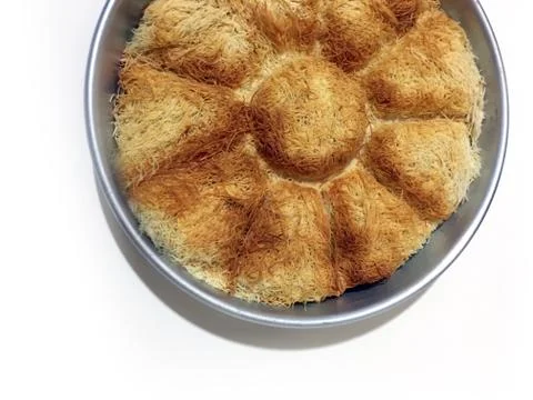 Kadayif dessert background unit isolate Stock Photos