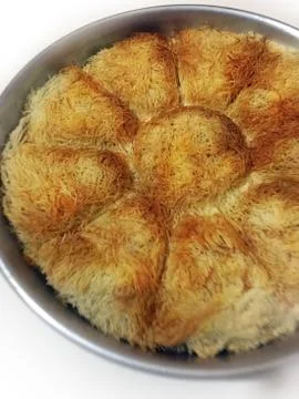 Kadayif dessert background unit isolate Stock Photos