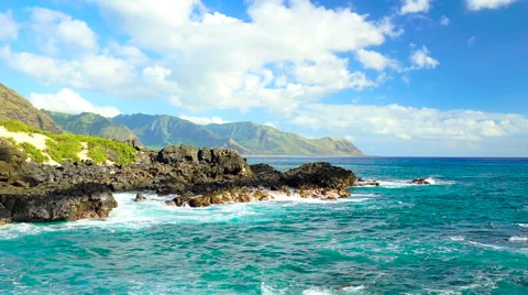 Kaena Point on Oahu Stock Footage 67905102