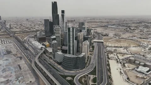 KAFD - King Abdullah Financial District Stock Footage 285323931