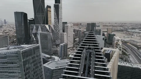 KAFD - King Abdullah Financial District Stock Footage 285324236