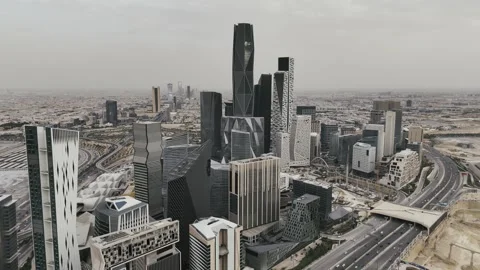 KAFD - King Abdullah Financial District Stock Footage 285324645