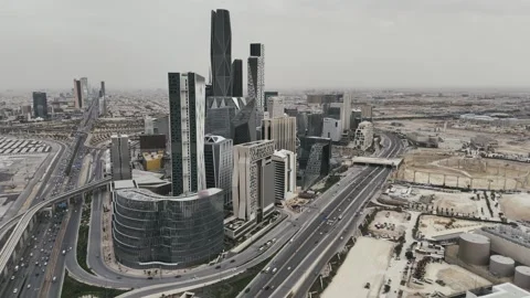 KAFD - King Abdullah Financial District Stock Footage 285324683