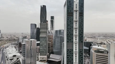 KAFD - King Abdullah Financial District Stock Footage 285324916