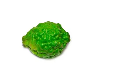 Kaffir lime isolate on white background Stock Photos