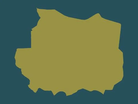 Kaffrine, Senegal. Solid color shape Stock Illustration