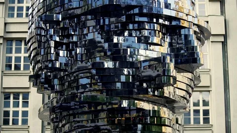 Kafka sculpture Stock Footage 99182688