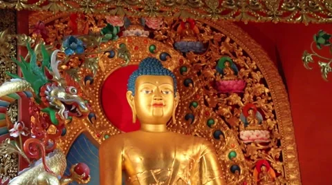 Kagyu Samye Ling Monastery and Tibetan Centre - Buddha Stock Footage 51867571