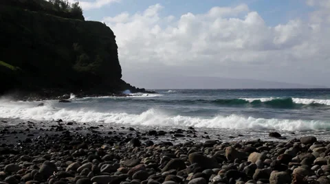 Kahakuloa Bay north coast Stock Footage 38831783