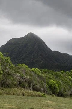 Kahana under the cloud Stockfoto's