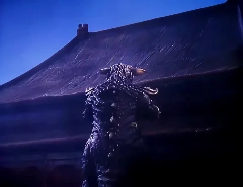 Kaiju Attacks Stock Footage 345081843