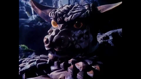 Kaiju Slumbering Stock Footage 345081636
