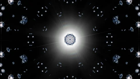 Kailadoscope diamonds Stock Footage 143372023