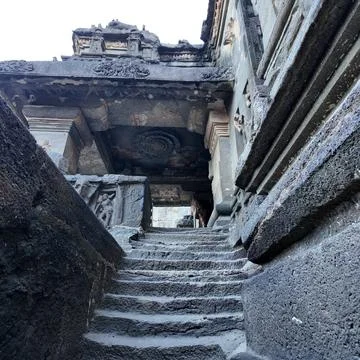 Kailasa temple at Ellora Stock Photos
