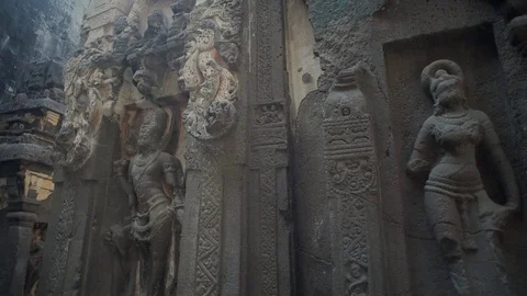 Kailasa temple Vídeos de archivo 111375442