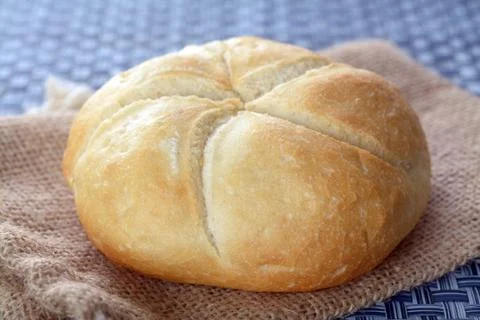 Kaiser bread on the table Stock Photos