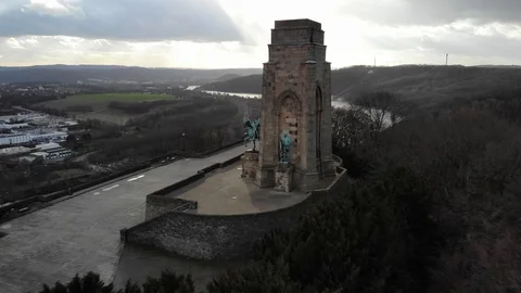 Kaiser Wilhelm Denkmal Stock Footage 128941891