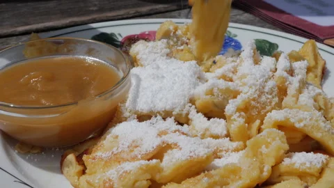 Kaiserschmarrn, an Austrian dessert Stock Footage 202421608