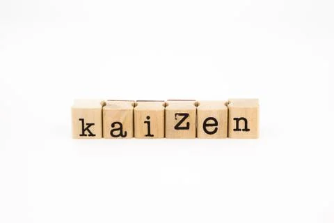 Kaizen wording isolate on white background Stock Photos