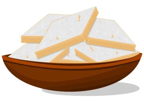 Kaju katli indian Sweets Vector Stock Illustration