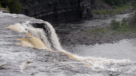Kakabeka Falls from Above Stock Footage 31747428