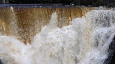 Kakabeka Falls in Ontario, Canada Stock Footage 41014189