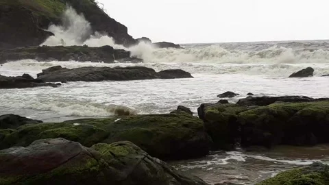 Kakolem beach in goa, goa Beach in mons... | Stock Video | Pond5